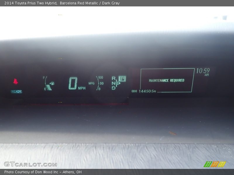 Barcelona Red Metallic / Dark Gray 2014 Toyota Prius Two Hybrid
