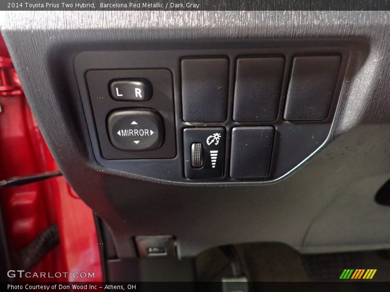 Barcelona Red Metallic / Dark Gray 2014 Toyota Prius Two Hybrid