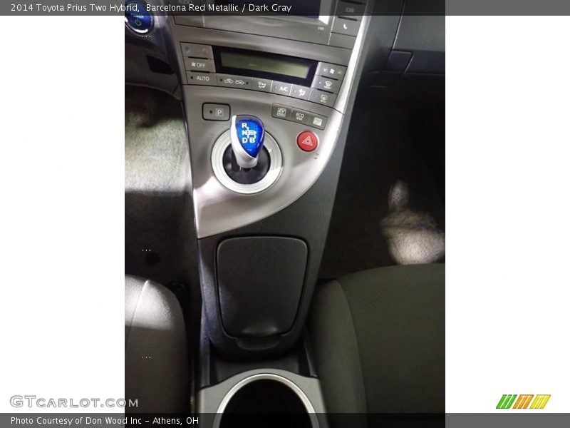 Barcelona Red Metallic / Dark Gray 2014 Toyota Prius Two Hybrid