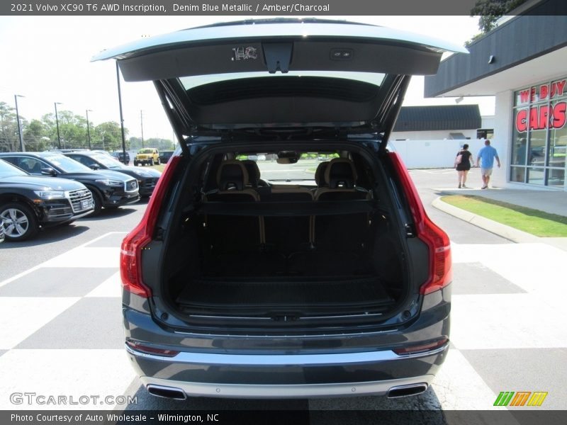 Denim Blue Metallic / Amber/Charcoal 2021 Volvo XC90 T6 AWD Inscription