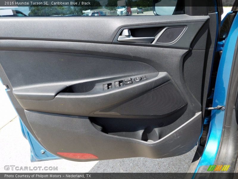 Caribbean Blue / Black 2016 Hyundai Tucson SE