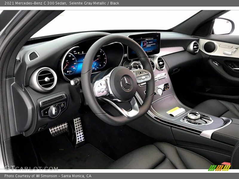 Selenite Gray Metallic / Black 2021 Mercedes-Benz C 300 Sedan