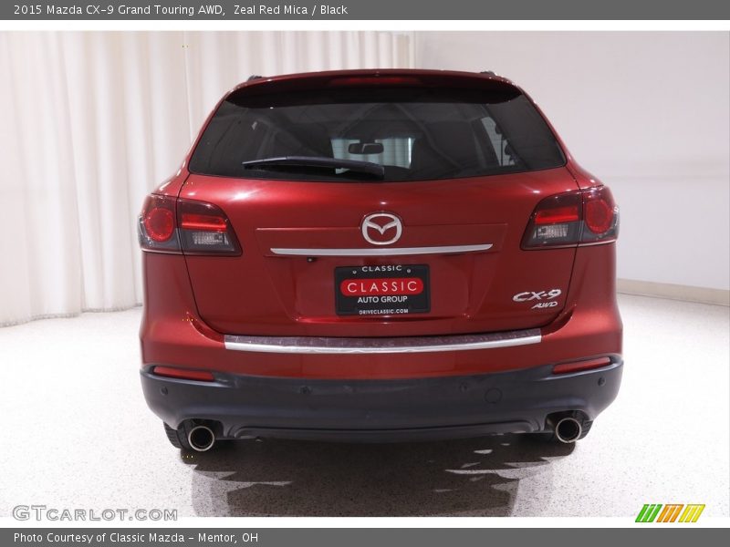 Zeal Red Mica / Black 2015 Mazda CX-9 Grand Touring AWD