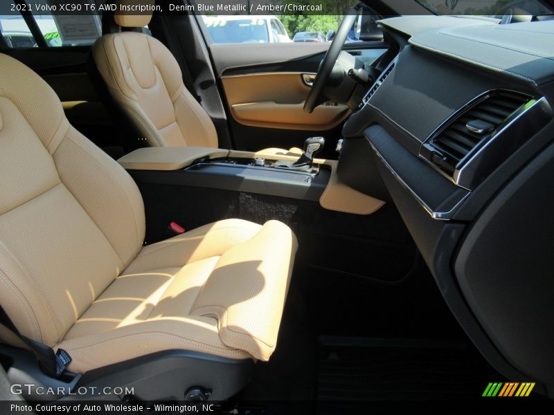 Denim Blue Metallic / Amber/Charcoal 2021 Volvo XC90 T6 AWD Inscription