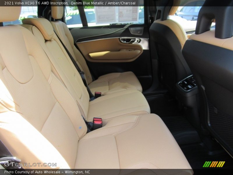 Denim Blue Metallic / Amber/Charcoal 2021 Volvo XC90 T6 AWD Inscription