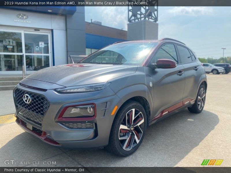 Front 3/4 View of 2019 Kona Iron Man Edition AWD