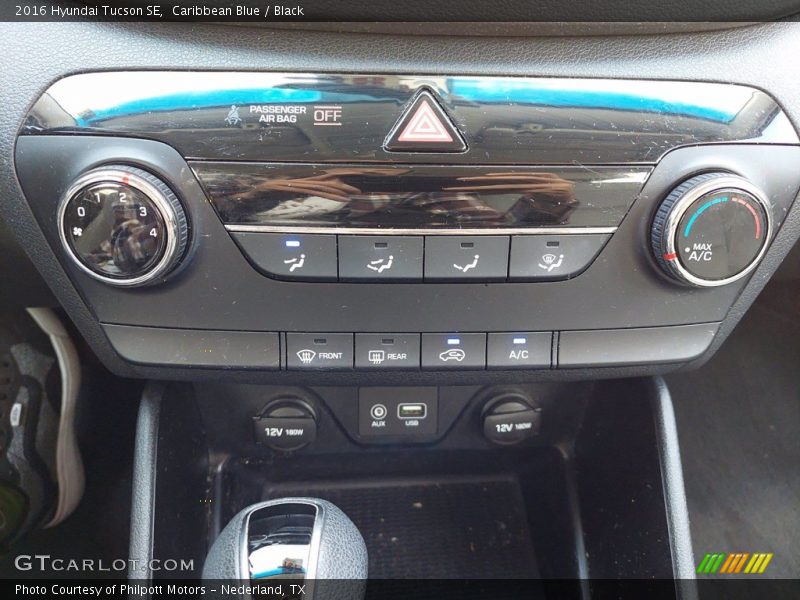 Caribbean Blue / Black 2016 Hyundai Tucson SE