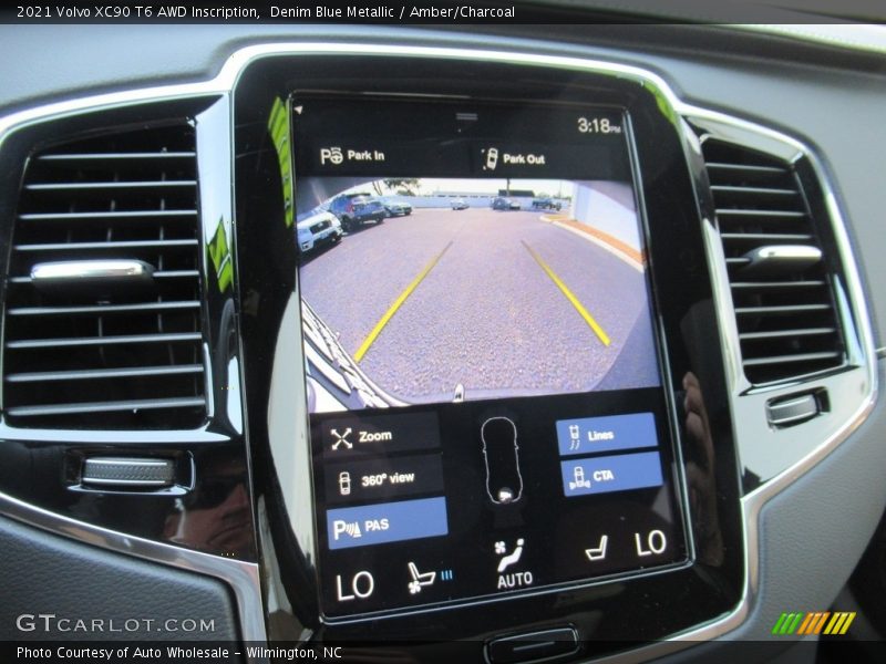 Denim Blue Metallic / Amber/Charcoal 2021 Volvo XC90 T6 AWD Inscription