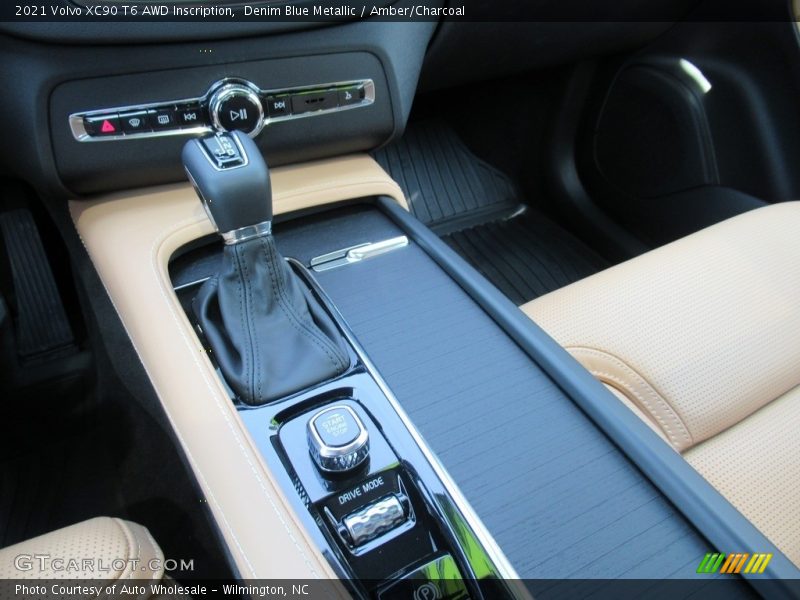 Denim Blue Metallic / Amber/Charcoal 2021 Volvo XC90 T6 AWD Inscription
