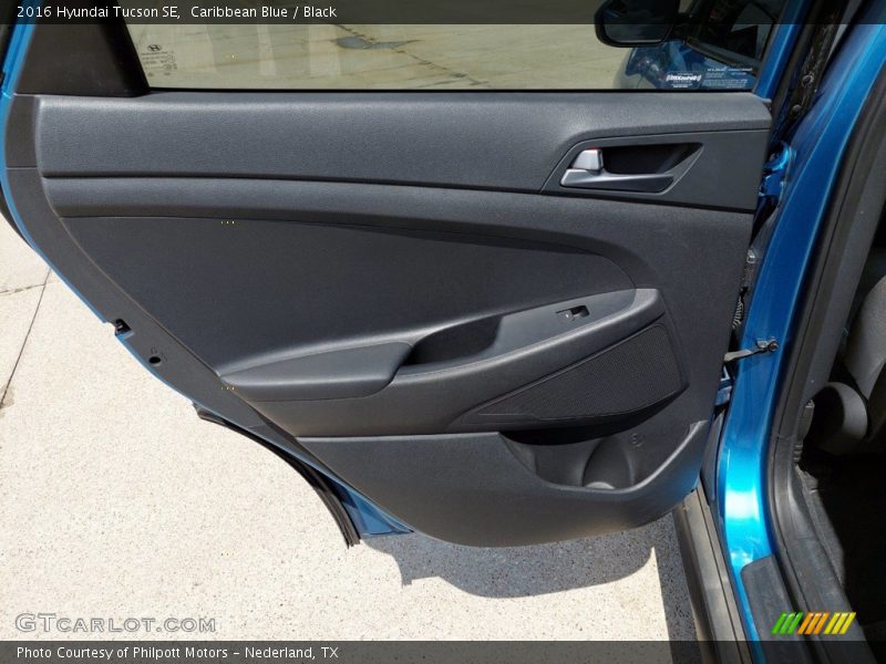 Caribbean Blue / Black 2016 Hyundai Tucson SE