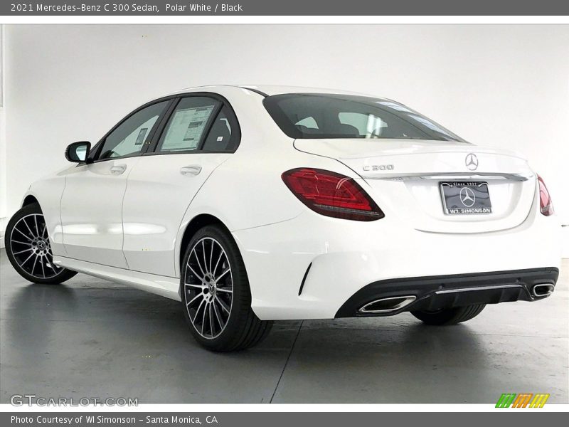 Polar White / Black 2021 Mercedes-Benz C 300 Sedan