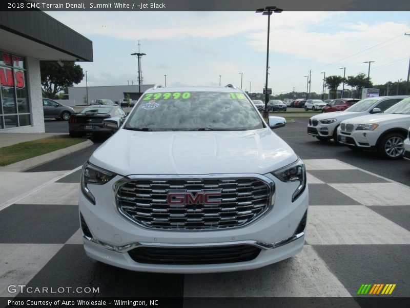 Summit White / ­Jet Black 2018 GMC Terrain Denali