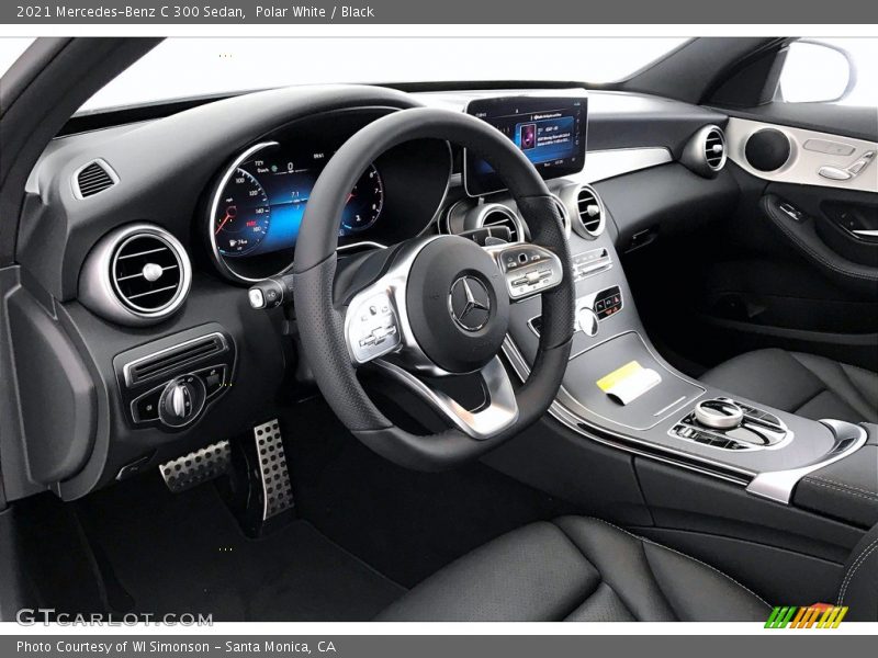 Polar White / Black 2021 Mercedes-Benz C 300 Sedan