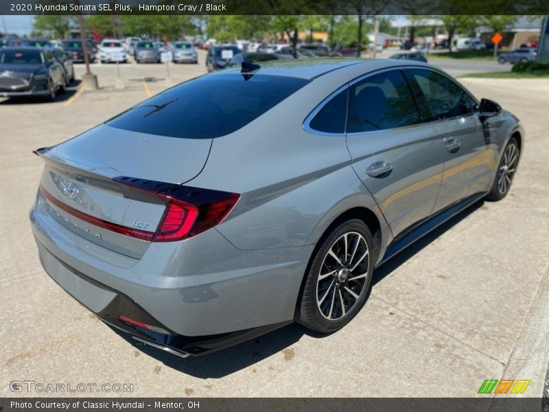 Hampton Gray / Black 2020 Hyundai Sonata SEL Plus