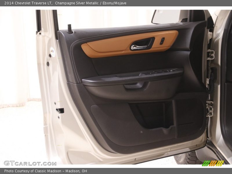 Champagne Silver Metallic / Ebony/Mojave 2014 Chevrolet Traverse LT