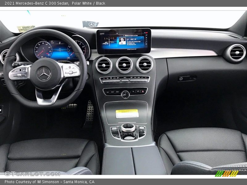 Polar White / Black 2021 Mercedes-Benz C 300 Sedan
