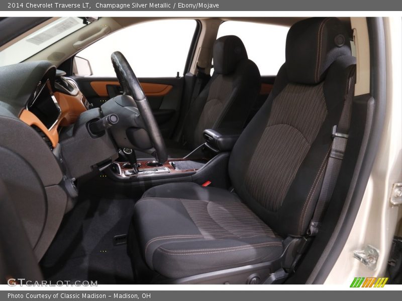 Champagne Silver Metallic / Ebony/Mojave 2014 Chevrolet Traverse LT