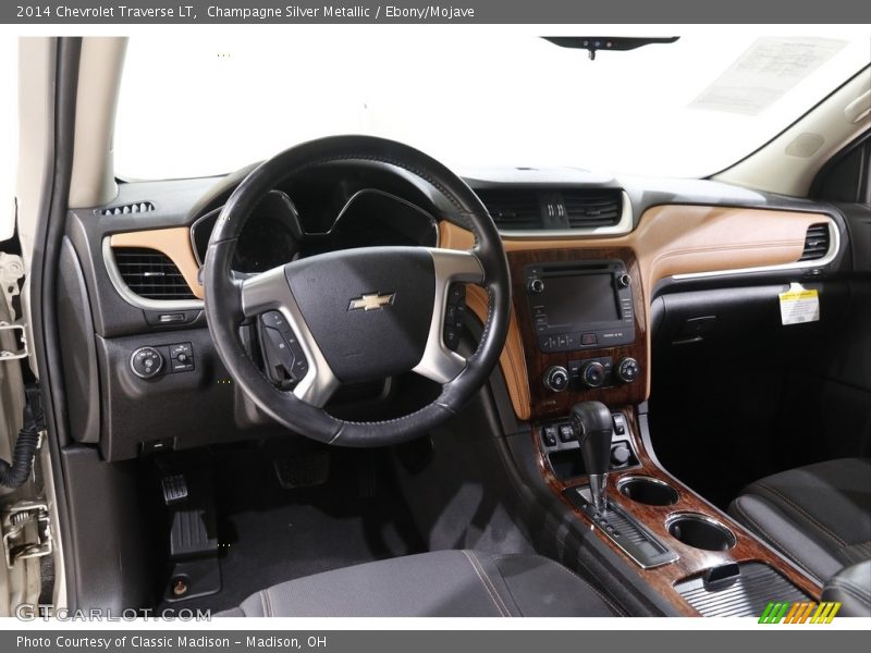 Champagne Silver Metallic / Ebony/Mojave 2014 Chevrolet Traverse LT
