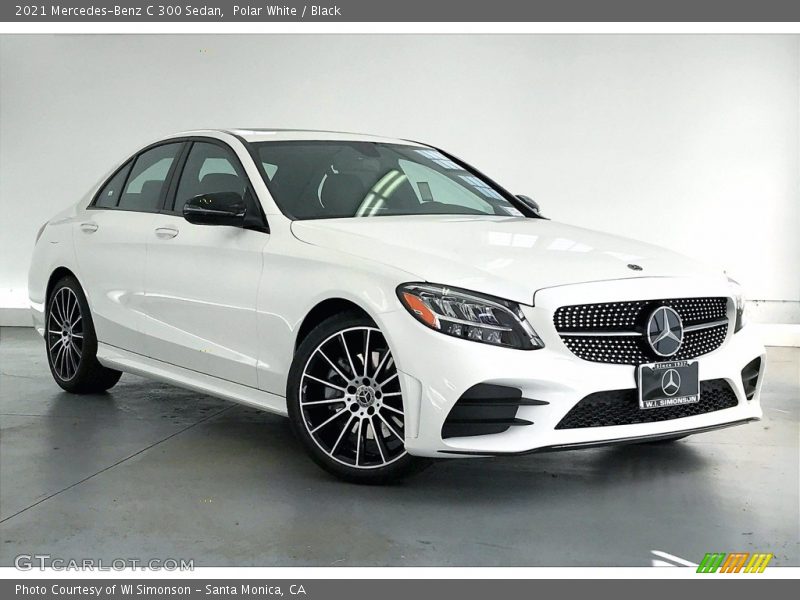 Polar White / Black 2021 Mercedes-Benz C 300 Sedan