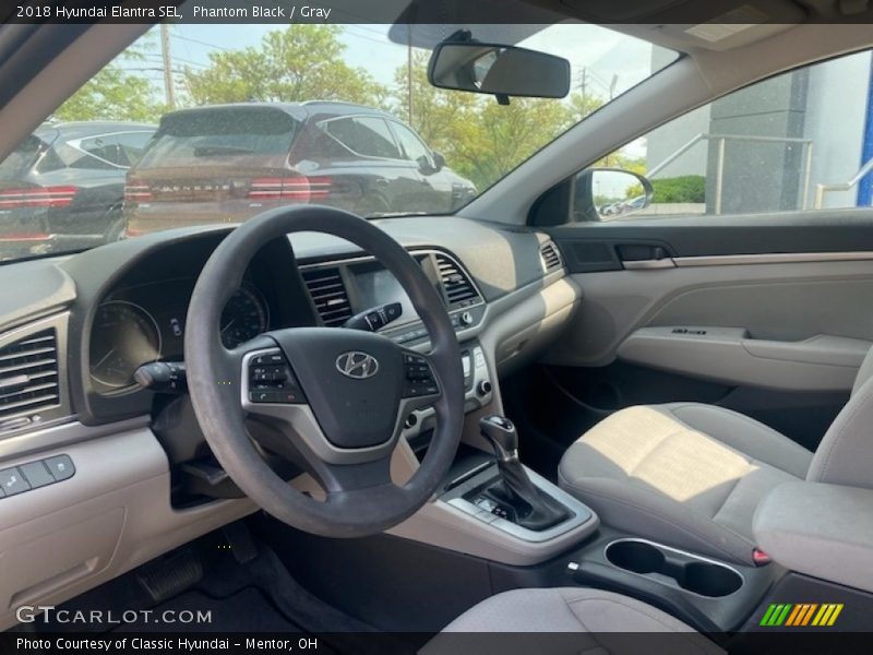Phantom Black / Gray 2018 Hyundai Elantra SEL