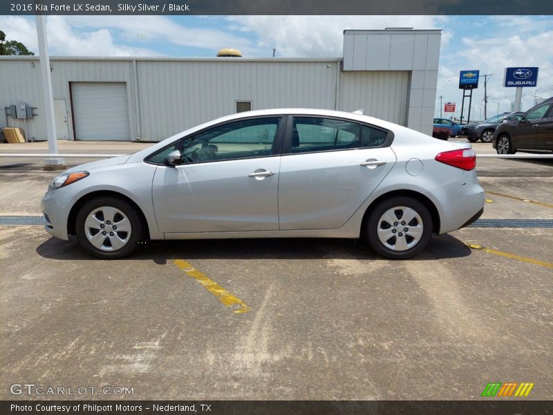 Silky Silver / Black 2016 Kia Forte LX Sedan