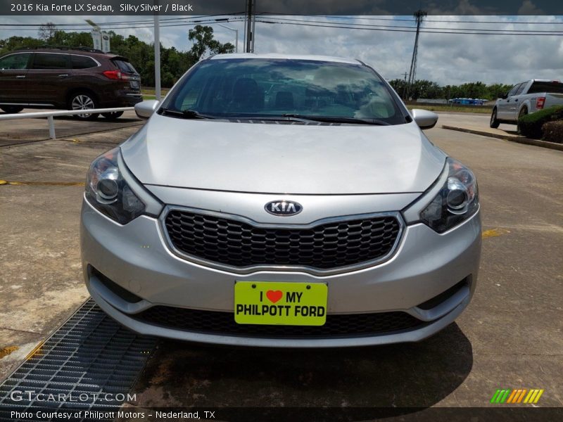 Silky Silver / Black 2016 Kia Forte LX Sedan