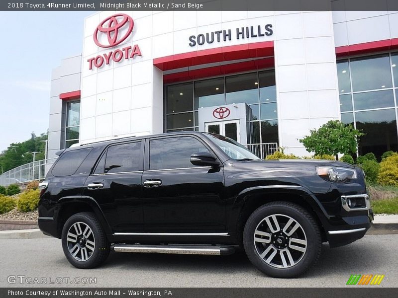 Midnight Black Metallic / Sand Beige 2018 Toyota 4Runner Limited