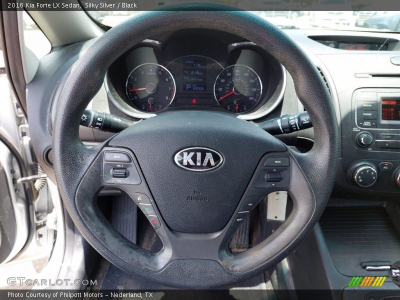 Silky Silver / Black 2016 Kia Forte LX Sedan