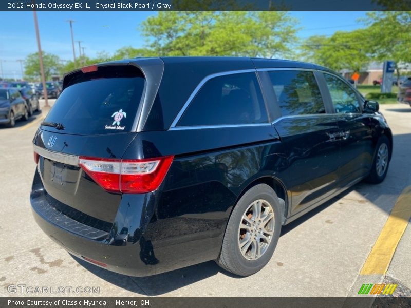 Crystal Black Pearl / Gray 2012 Honda Odyssey EX-L