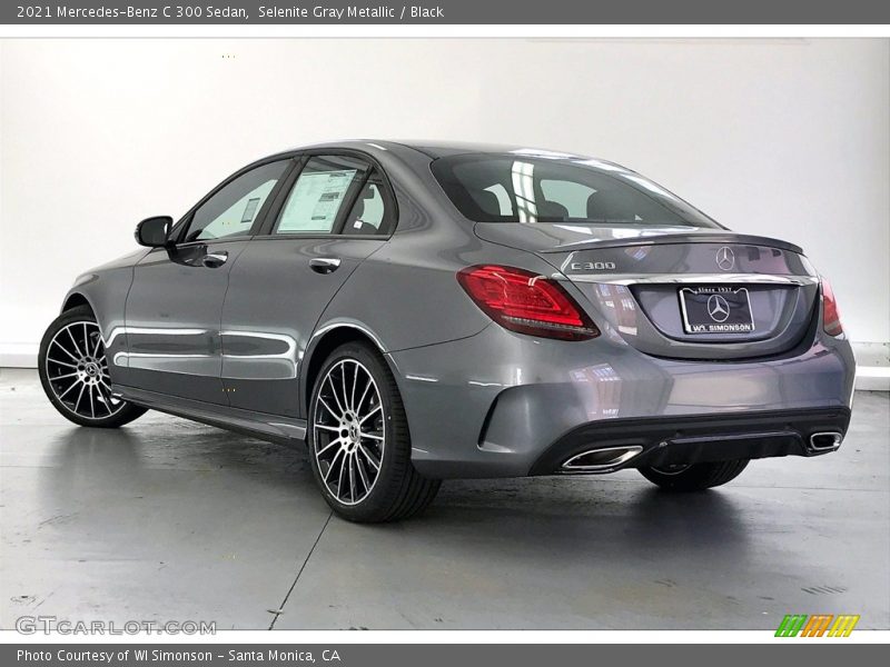 Selenite Gray Metallic / Black 2021 Mercedes-Benz C 300 Sedan