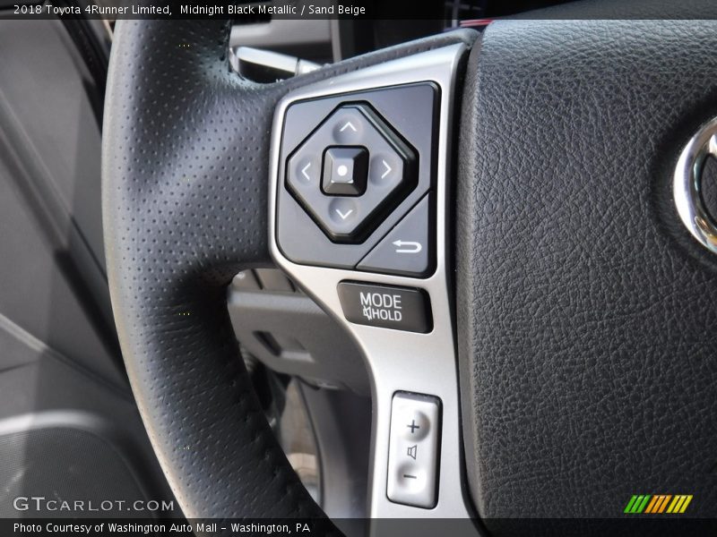 Midnight Black Metallic / Sand Beige 2018 Toyota 4Runner Limited