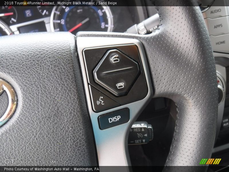 Midnight Black Metallic / Sand Beige 2018 Toyota 4Runner Limited