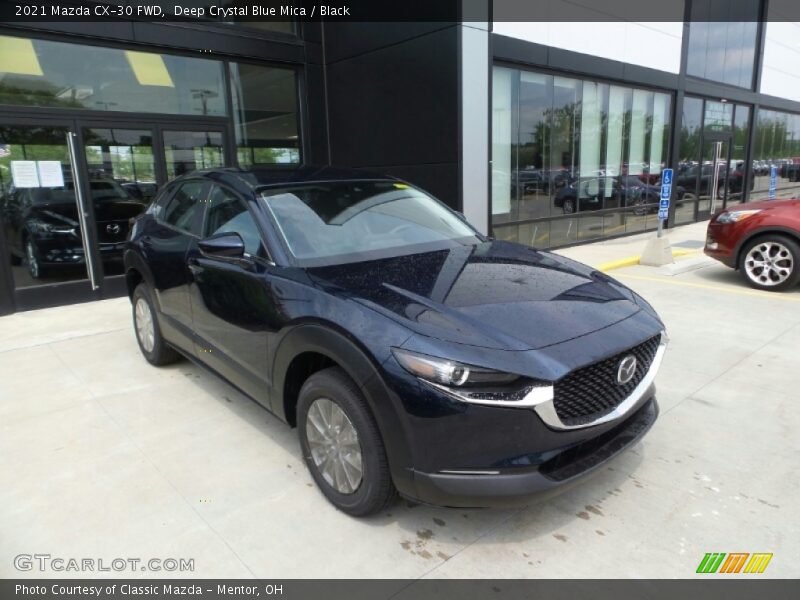 Deep Crystal Blue Mica / Black 2021 Mazda CX-30 FWD