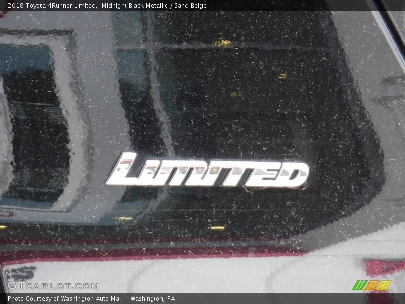 Midnight Black Metallic / Sand Beige 2018 Toyota 4Runner Limited