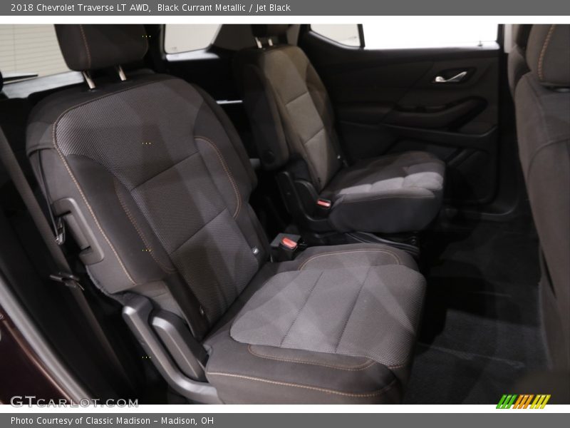 Black Currant Metallic / Jet Black 2018 Chevrolet Traverse LT AWD