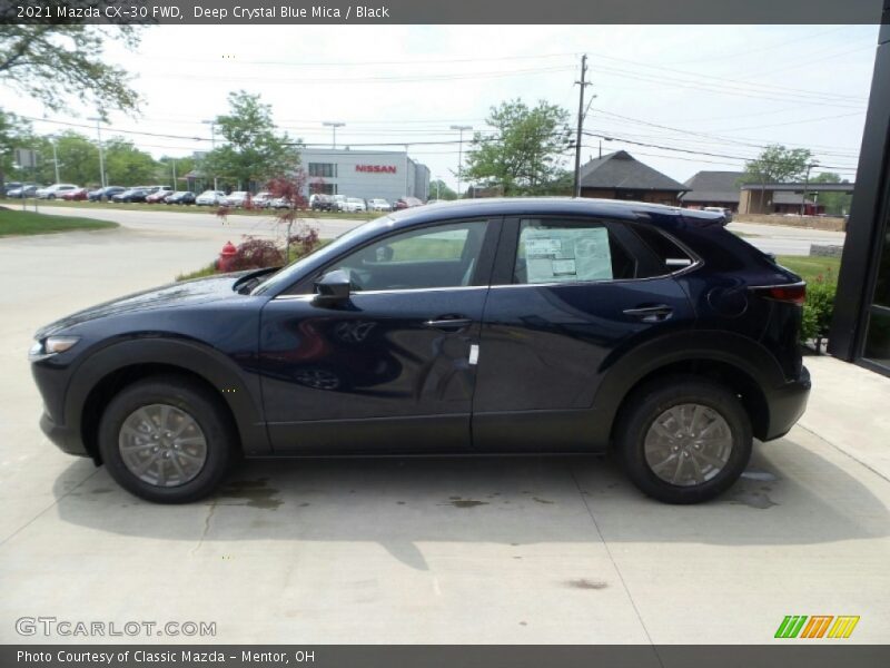 Deep Crystal Blue Mica / Black 2021 Mazda CX-30 FWD