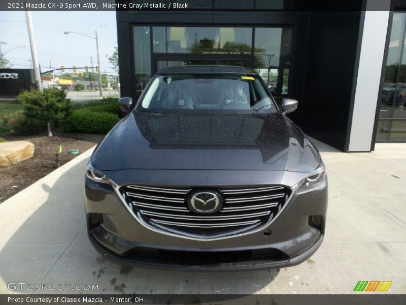 Machine Gray Metallic / Black 2021 Mazda CX-9 Sport AWD