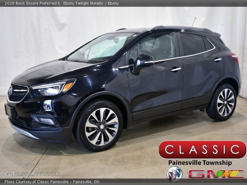 Ebony Twilight Metallic / Ebony 2018 Buick Encore Preferred II