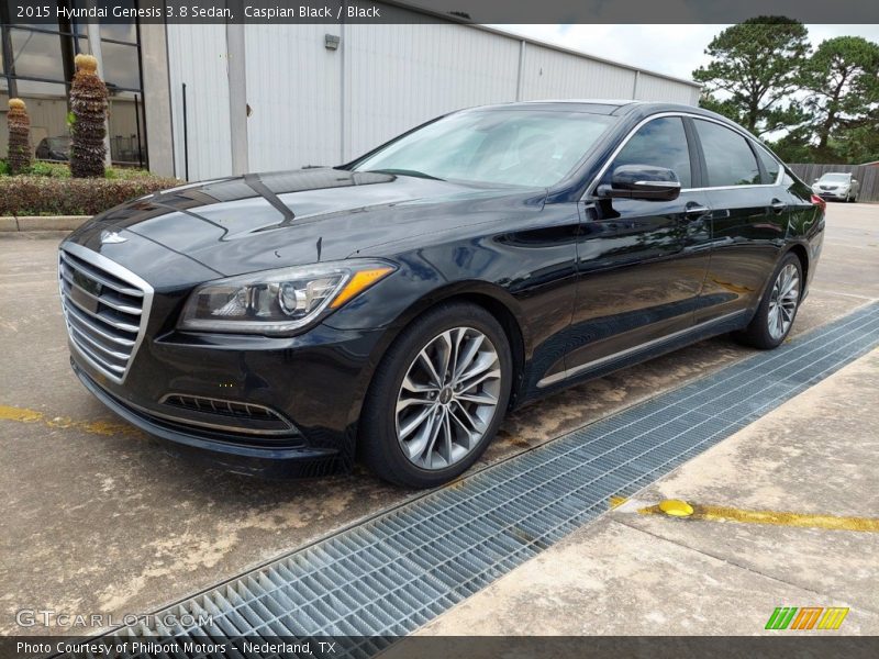 Caspian Black / Black 2015 Hyundai Genesis 3.8 Sedan