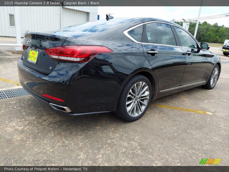 Caspian Black / Black 2015 Hyundai Genesis 3.8 Sedan