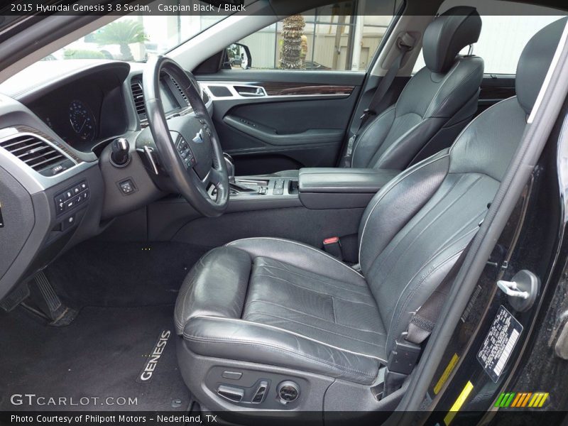 Caspian Black / Black 2015 Hyundai Genesis 3.8 Sedan