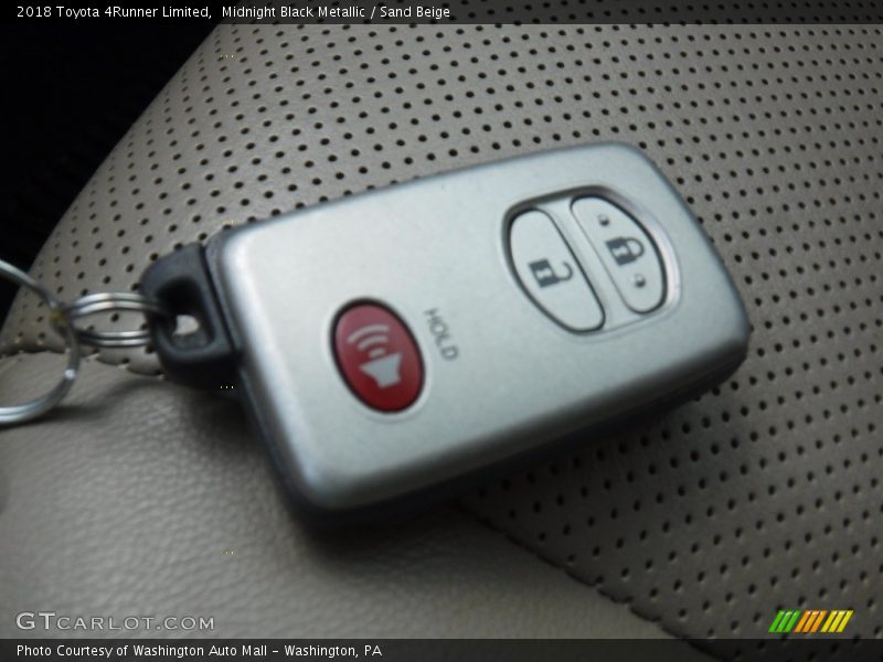 Midnight Black Metallic / Sand Beige 2018 Toyota 4Runner Limited