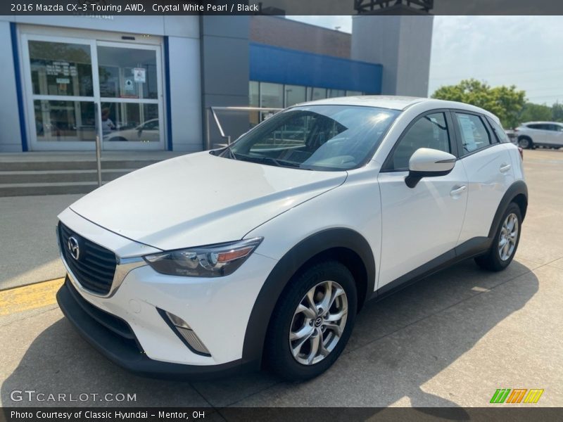 Crystal White Pearl / Black 2016 Mazda CX-3 Touring AWD