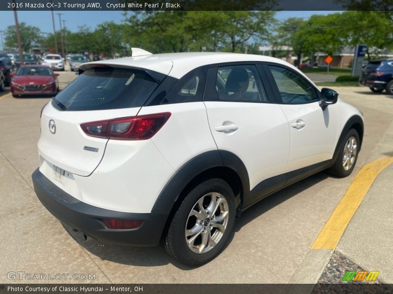 Crystal White Pearl / Black 2016 Mazda CX-3 Touring AWD