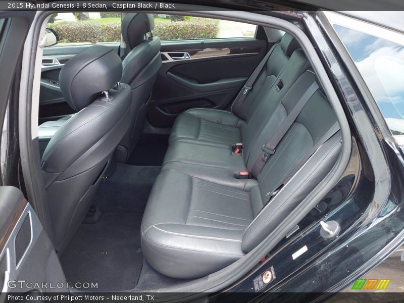 Caspian Black / Black 2015 Hyundai Genesis 3.8 Sedan