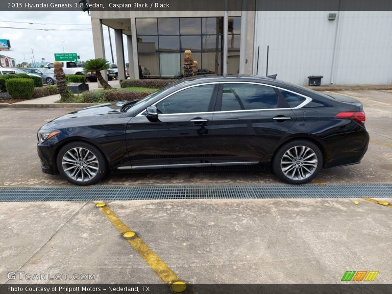Caspian Black / Black 2015 Hyundai Genesis 3.8 Sedan