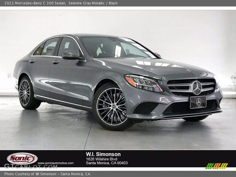 Selenite Gray Metallic / Black 2021 Mercedes-Benz C 300 Sedan