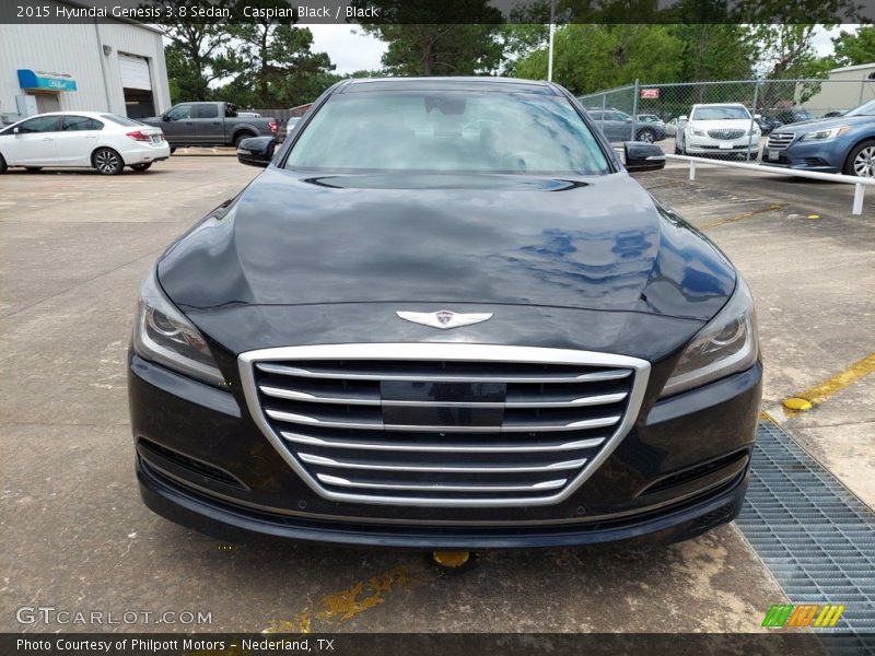 Caspian Black / Black 2015 Hyundai Genesis 3.8 Sedan
