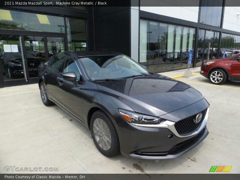 Machine Gray Metallic / Black 2021 Mazda Mazda6 Sport