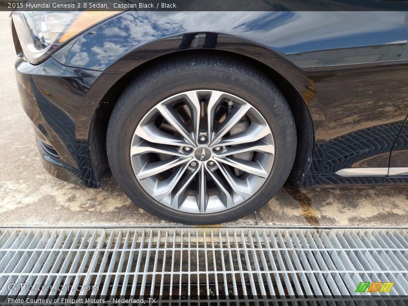 Caspian Black / Black 2015 Hyundai Genesis 3.8 Sedan